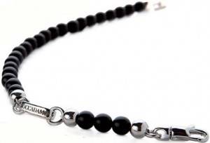 Boccadamo Man: bracciale MBR032 in argento rodiato con perle Swarovski black (€ 50,00).